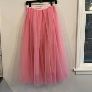 JCrew Tulle Midi Skirt